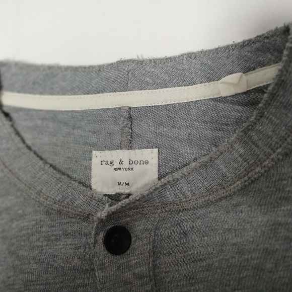Men's Rag & Bone Long Sleeve Pull Over Shirt. M - Picture 11 of 12